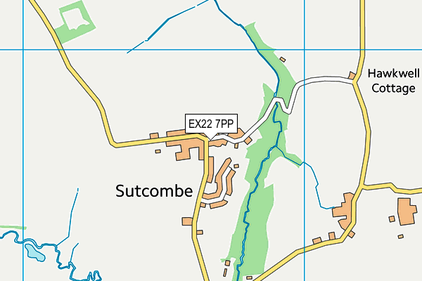 EX22 7PP map - OS VectorMap District (Ordnance Survey) EX22 7PP map - OS VectorMap District (Ordnance Survey)