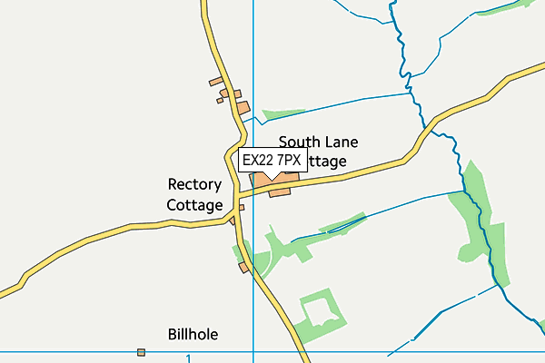 EX22 7PX map - OS VectorMap District (Ordnance Survey) EX22 7PX map - OS VectorMap District (Ordnance Survey)