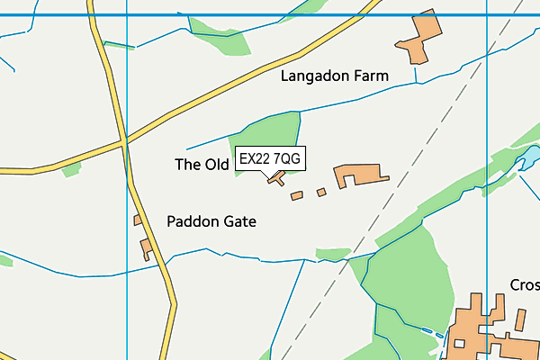 EX22 7QG map - OS VectorMap District (Ordnance Survey)