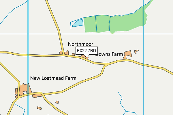 EX22 7RD map - OS VectorMap District (Ordnance Survey) EX22 7RD map - OS VectorMap District (Ordnance Survey)