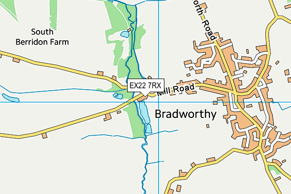 EX22 7RX map - OS VectorMap District (Ordnance Survey) EX22 7RX map - OS VectorMap District (Ordnance Survey)