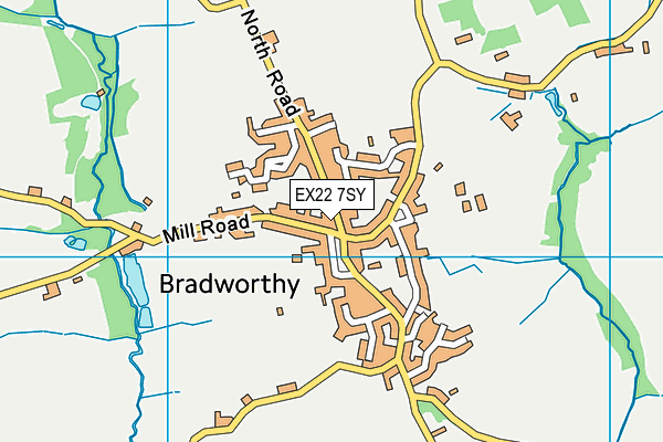 EX22 7SY map - OS VectorMap District (Ordnance Survey) EX22 7SY map - OS VectorMap District (Ordnance Survey)