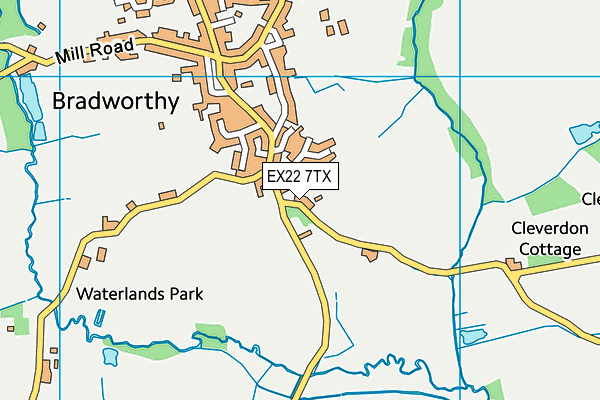 EX22 7TX map - OS VectorMap District (Ordnance Survey) EX22 7TX map - OS VectorMap District (Ordnance Survey)