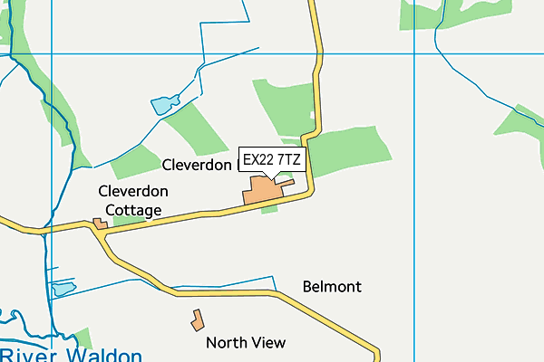 EX22 7TZ map - OS VectorMap District (Ordnance Survey) EX22 7TZ map - OS VectorMap District (Ordnance Survey)
