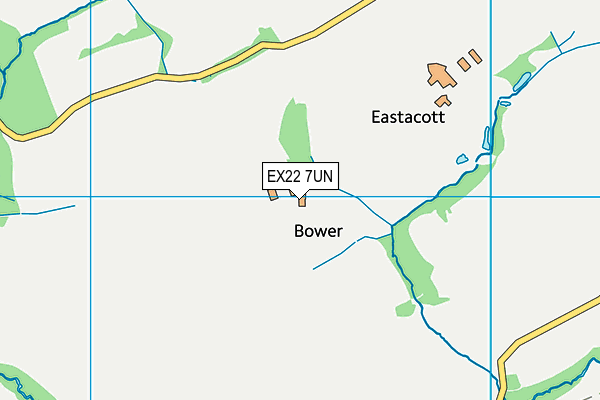 EX22 7UN map - OS VectorMap District (Ordnance Survey) EX22 7UN map - OS VectorMap District (Ordnance Survey)