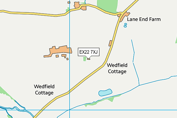 EX22 7XJ map - OS VectorMap District (Ordnance Survey) EX22 7XJ map - OS VectorMap District (Ordnance Survey)