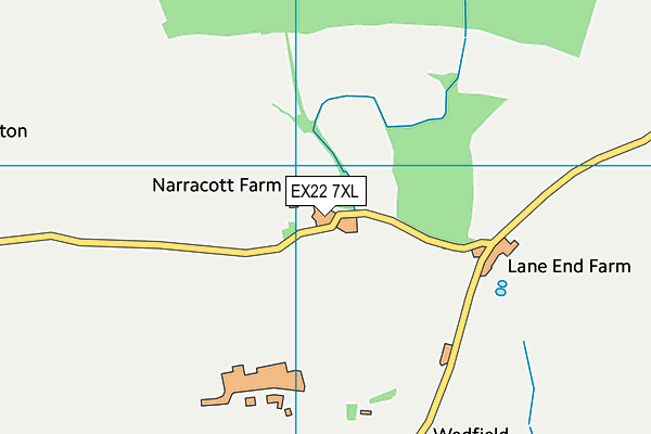 EX22 7XL map - OS VectorMap District (Ordnance Survey) EX22 7XL map - OS VectorMap District (Ordnance Survey)