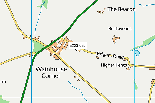 EX23 0BJ map - OS VectorMap District (Ordnance Survey) EX23 0BJ map - OS VectorMap District (Ordnance Survey)