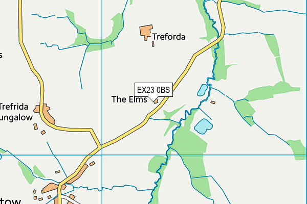 EX23 0BS map - OS VectorMap District (Ordnance Survey) EX23 0BS map - OS VectorMap District (Ordnance Survey)