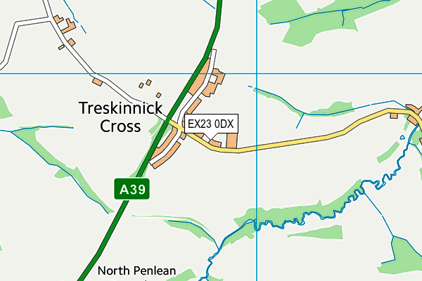 EX23 0DX map - OS VectorMap District (Ordnance Survey) EX23 0DX map - OS VectorMap District (Ordnance Survey)
