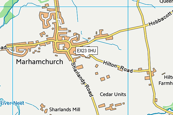 EX23 0HU map - OS VectorMap District (Ordnance Survey) EX23 0HU map - OS VectorMap District (Ordnance Survey)