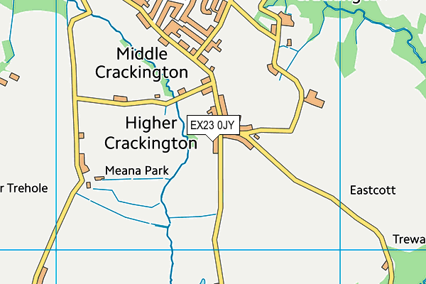 EX23 0JY map - OS VectorMap District (Ordnance Survey) EX23 0JY map - OS VectorMap District (Ordnance Survey)