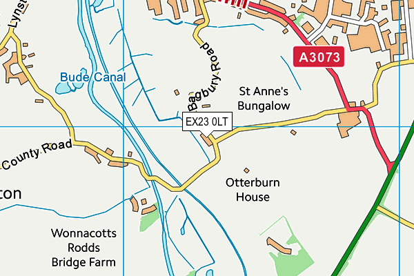 EX23 0LT map - OS VectorMap District (Ordnance Survey) EX23 0LT map - OS VectorMap District (Ordnance Survey)