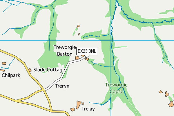 EX23 0NL map - OS VectorMap District (Ordnance Survey) EX23 0NL map - OS VectorMap District (Ordnance Survey)