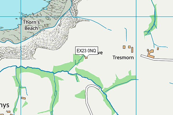 EX23 0NQ map - OS VectorMap District (Ordnance Survey) EX23 0NQ map - OS VectorMap District (Ordnance Survey)