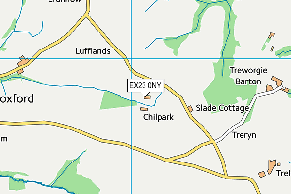 EX23 0NY map - OS VectorMap District (Ordnance Survey) EX23 0NY map - OS VectorMap District (Ordnance Survey)