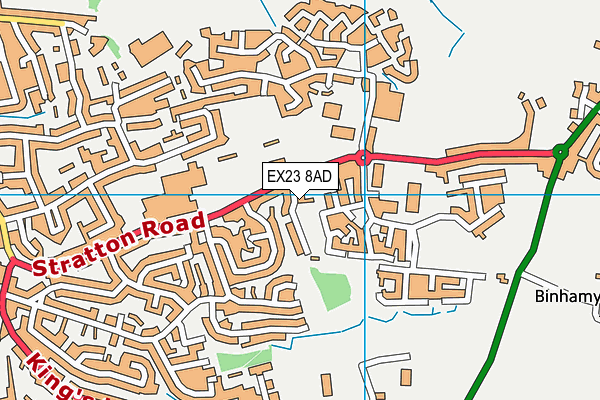 EX23 8AD map - OS VectorMap District (Ordnance Survey) EX23 8AD map - OS VectorMap District (Ordnance Survey)
