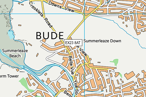 EX23 8AT map - OS VectorMap District (Ordnance Survey) EX23 8AT map - OS VectorMap District (Ordnance Survey)