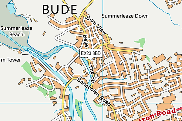 EX23 8BD map - OS VectorMap District (Ordnance Survey) EX23 8BD map - OS VectorMap District (Ordnance Survey)