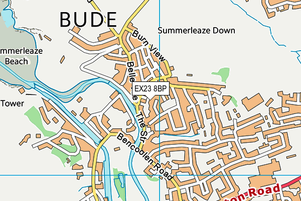 EX23 8BP map - OS VectorMap District (Ordnance Survey) EX23 8BP map - OS VectorMap District (Ordnance Survey)