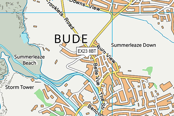 EX23 8BT map - OS VectorMap District (Ordnance Survey) EX23 8BT map - OS VectorMap District (Ordnance Survey)