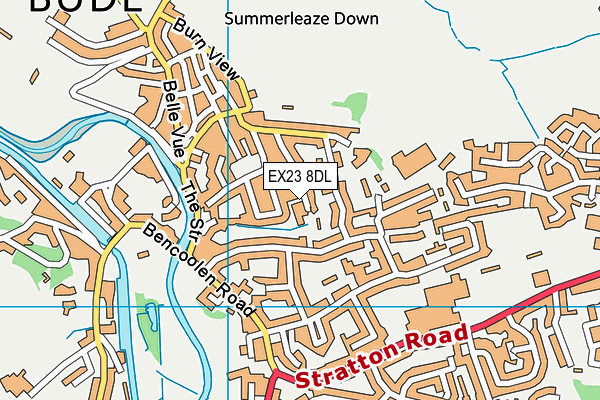 EX23 8DL map - OS VectorMap District (Ordnance Survey) EX23 8DL map - OS VectorMap District (Ordnance Survey)