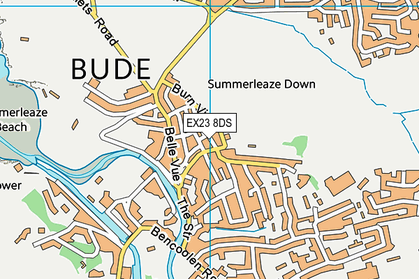 EX23 8DS map - OS VectorMap District (Ordnance Survey) EX23 8DS map - OS VectorMap District (Ordnance Survey)
