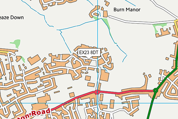 EX23 8DT map - OS VectorMap District (Ordnance Survey) EX23 8DT map - OS VectorMap District (Ordnance Survey)