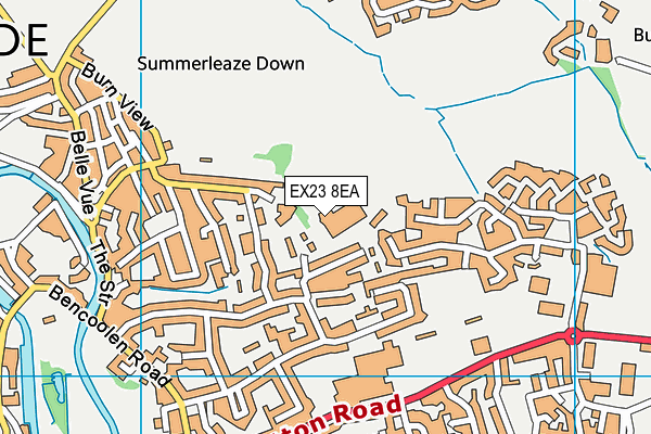 EX23 8EA map - OS VectorMap District (Ordnance Survey) EX23 8EA map - OS VectorMap District (Ordnance Survey)