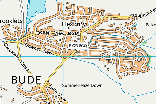EX23 8GQ map - OS VectorMap District (Ordnance Survey) EX23 8GQ map - OS VectorMap District (Ordnance Survey)
