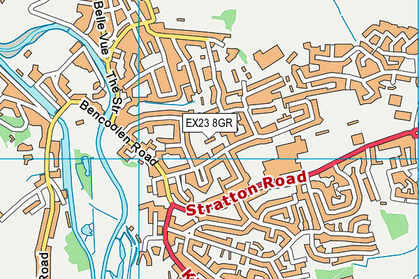 EX23 8GR map - OS VectorMap District (Ordnance Survey) EX23 8GR map - OS VectorMap District (Ordnance Survey)