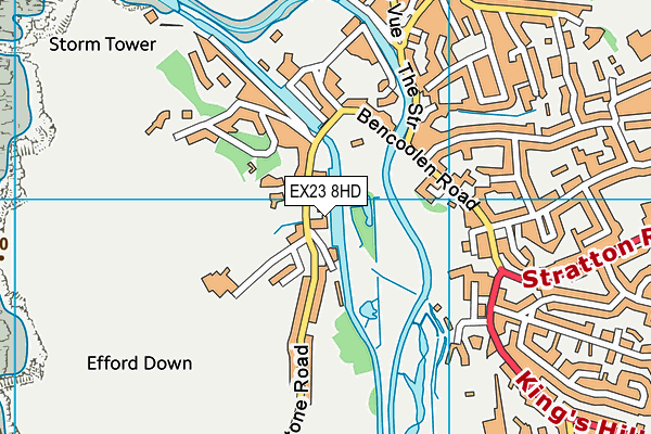EX23 8HD map - OS VectorMap District (Ordnance Survey) EX23 8HD map - OS VectorMap District (Ordnance Survey)