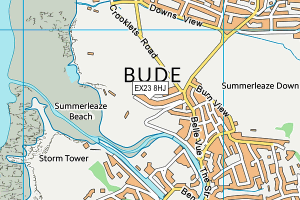 EX23 8HJ map - OS VectorMap District (Ordnance Survey) EX23 8HJ map - OS VectorMap District (Ordnance Survey)