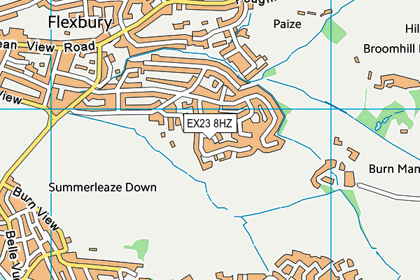 EX23 8HZ map - OS VectorMap District (Ordnance Survey) EX23 8HZ map - OS VectorMap District (Ordnance Survey)