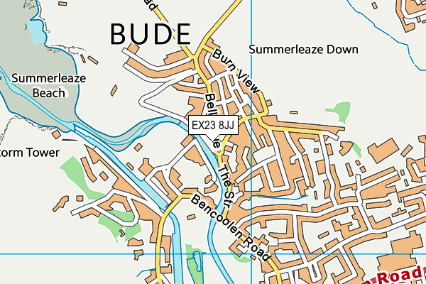 EX23 8JJ map - OS VectorMap District (Ordnance Survey) EX23 8JJ map - OS VectorMap District (Ordnance Survey)