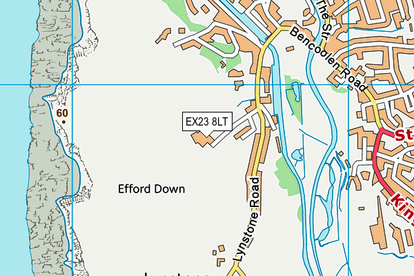 EX23 8LT map - OS VectorMap District (Ordnance Survey) EX23 8LT map - OS VectorMap District (Ordnance Survey)