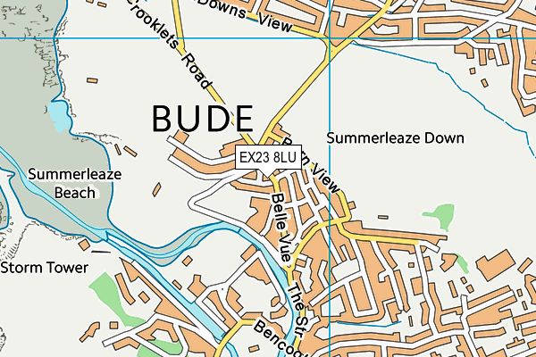 EX23 8LU map - OS VectorMap District (Ordnance Survey) EX23 8LU map - OS VectorMap District (Ordnance Survey)
