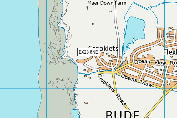 EX23 8NE map - OS VectorMap District (Ordnance Survey) EX23 8NE map - OS VectorMap District (Ordnance Survey)