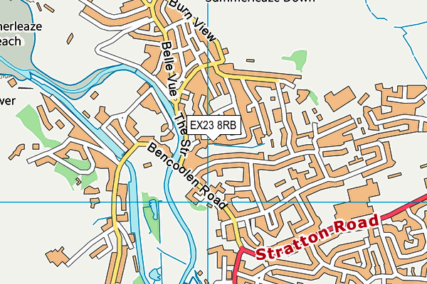 EX23 8RB map - OS VectorMap District (Ordnance Survey) EX23 8RB map - OS VectorMap District (Ordnance Survey)