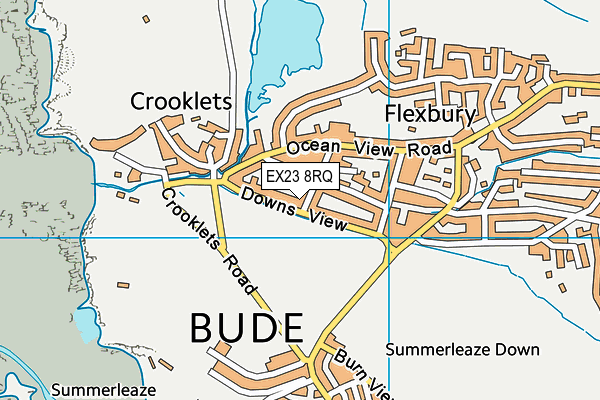 EX23 8RQ map - OS VectorMap District (Ordnance Survey) EX23 8RQ map - OS VectorMap District (Ordnance Survey)