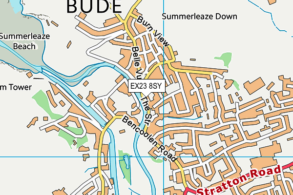 EX23 8SY map - OS VectorMap District (Ordnance Survey) EX23 8SY map - OS VectorMap District (Ordnance Survey)