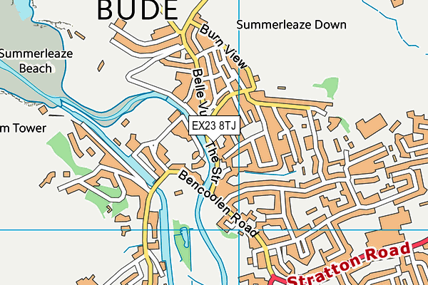 EX23 8TJ map - OS VectorMap District (Ordnance Survey) EX23 8TJ map - OS VectorMap District (Ordnance Survey)