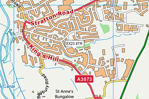 EX23 8TR map - OS VectorMap District (Ordnance Survey) EX23 8TR map - OS VectorMap District (Ordnance Survey)