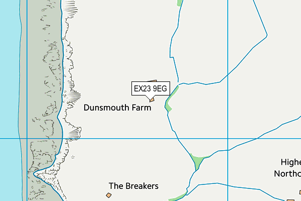 EX23 9EG map - OS VectorMap District (Ordnance Survey) EX23 9EG map - OS VectorMap District (Ordnance Survey)
