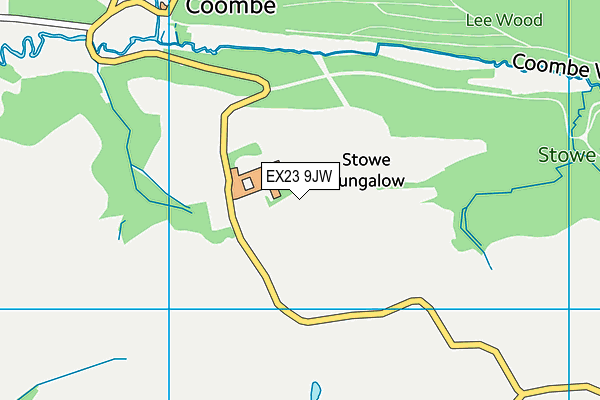 EX23 9JW map - OS VectorMap District (Ordnance Survey) EX23 9JW map - OS VectorMap District (Ordnance Survey)