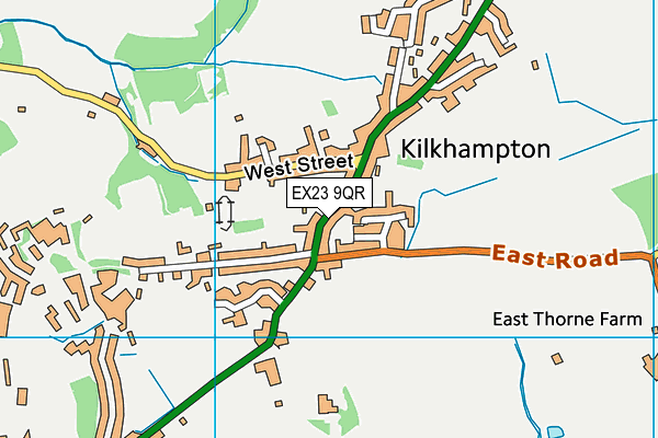 EX23 9QR map - OS VectorMap District (Ordnance Survey) EX23 9QR map - OS VectorMap District (Ordnance Survey)