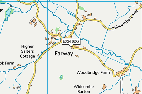 EX24 6DQ map - OS VectorMap District (Ordnance Survey) EX24 6DQ map - OS VectorMap District (Ordnance Survey)