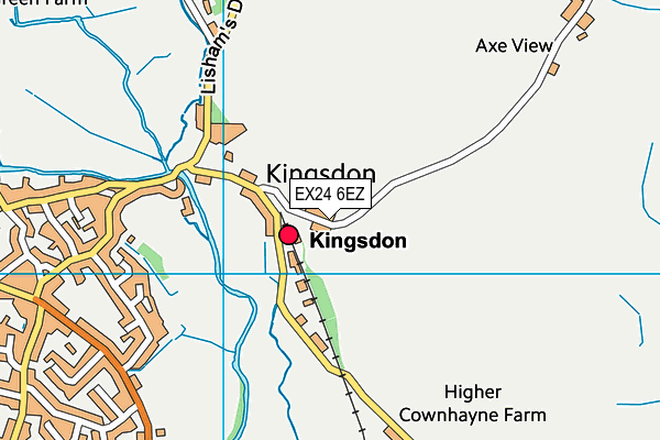 EX24 6EZ map - OS VectorMap District (Ordnance Survey) EX24 6EZ map - OS VectorMap District (Ordnance Survey)