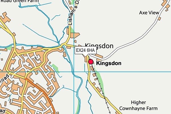 EX24 6HA map - OS VectorMap District (Ordnance Survey) EX24 6HA map - OS VectorMap District (Ordnance Survey)