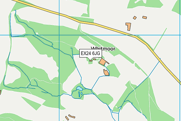 EX24 6JG map - OS VectorMap District (Ordnance Survey)